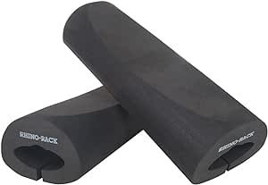 Rhino-Rack Roof Rack Pads for Paddleboard, Surfboard, Wakeboard, Skis, Snowboard, Longboard, Fits Vortex Bars, Pair, 15" Long (RWP01)