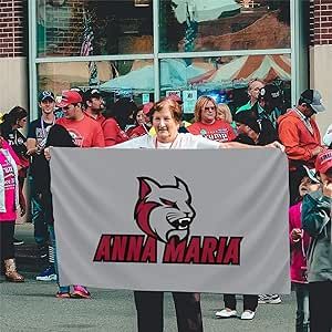 Anna Maria College Logo Flag 3x5ft, Home Garden Flag, Suitable For Indoor Or Outdoor